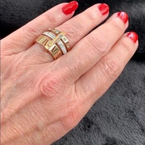 🆕 Rose Gold stacked Stainless Steel Rings